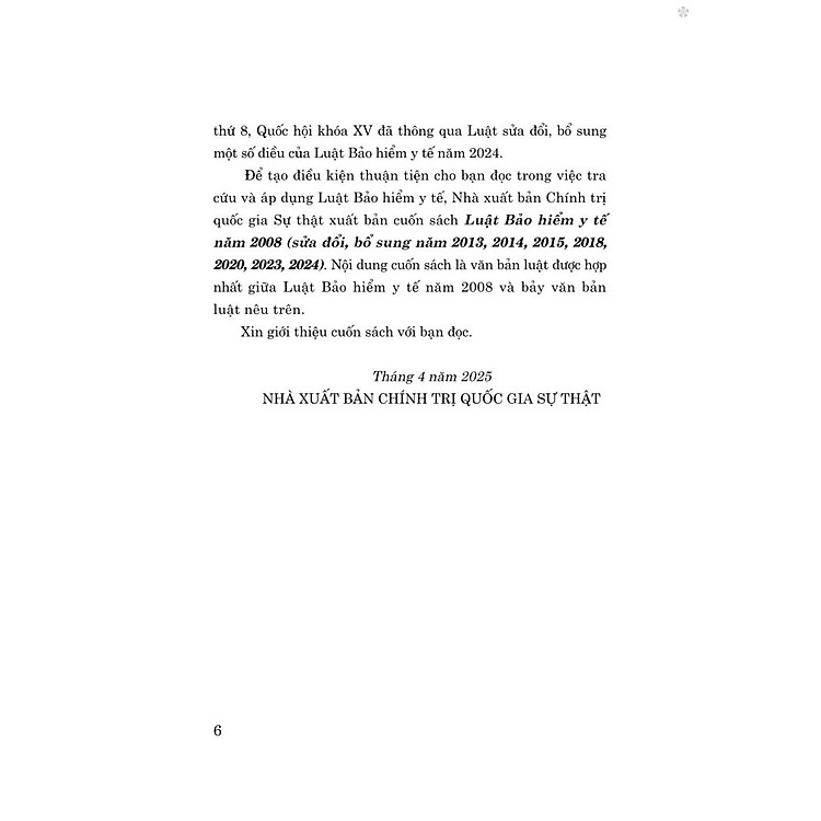 Luật Bảo Hiểm Y Tế Năm 2008 (Sửa Đổi, Bổ Sung Năm 2013, 2014, 2015, 2018, 2020, 2024) - Ảnh 4