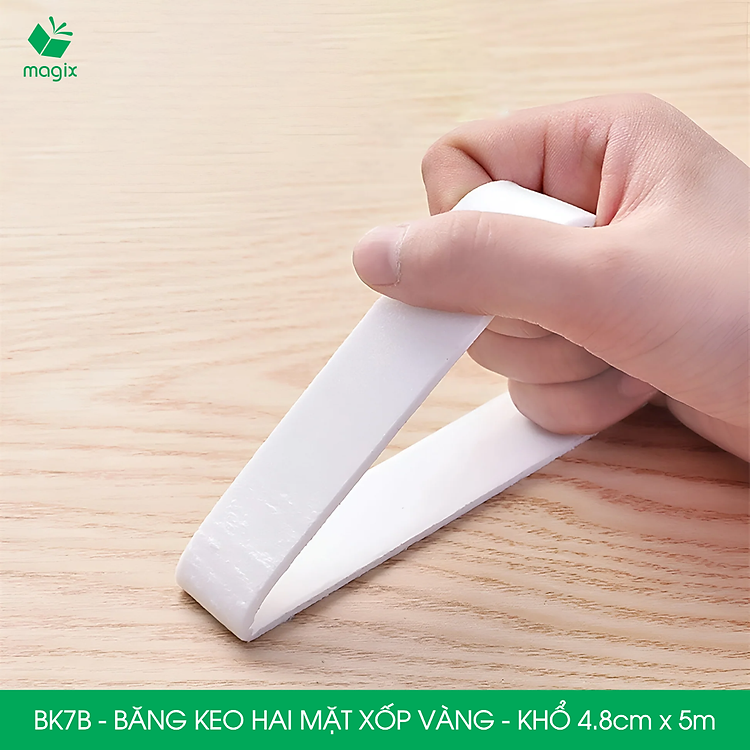 Băng Keo Xốp 2 Mặt Siêu Dính BK7B (5 cuộn) - Khổ 4.8cm x 5m - Ảnh 6