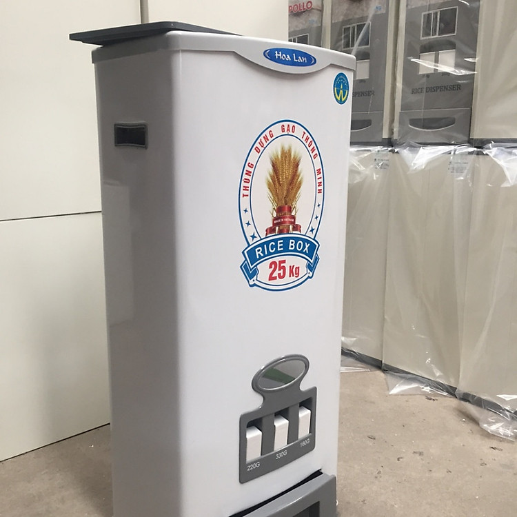 Thùng đựng gạo thông minh Hoa Lan 25kg