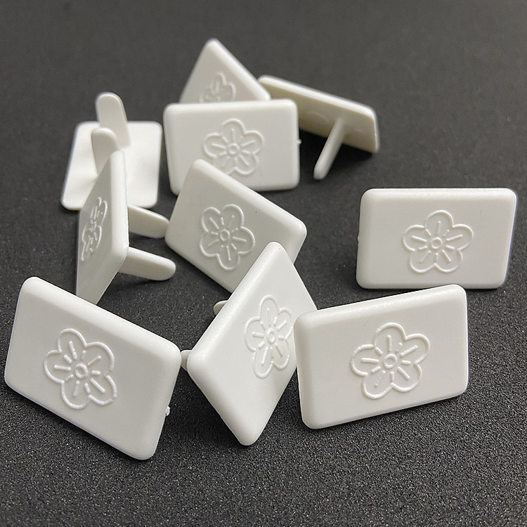 Bộ 10 nút bịt ổ điện 2 chạc an toàn cho bé - Họa tiết bông hoa