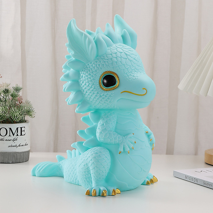 Ống Tiết Kiệm Rồng 3 Màu Size Lớn (Xanh lá cây huỳnh quang)