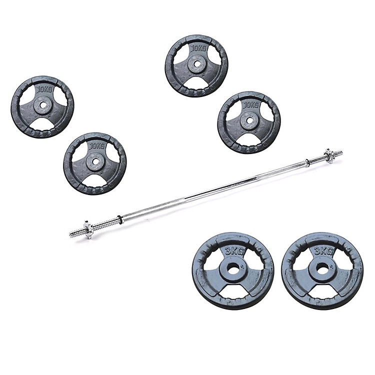 Bộ Đòn Tạ 1m5 - 46kg Tạ Gang Đại Việt