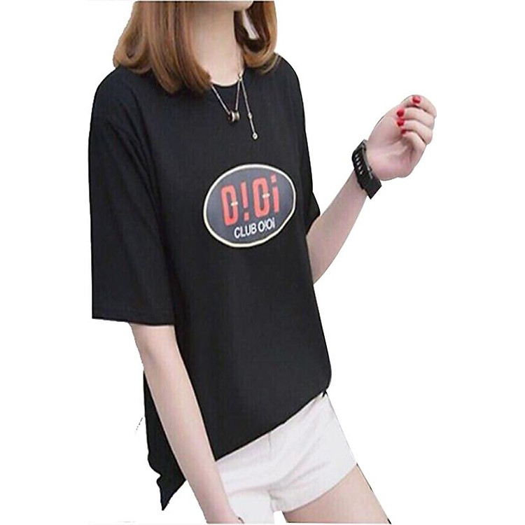 Áo thun nữ clup màu đen d509 thương hiệu T&d