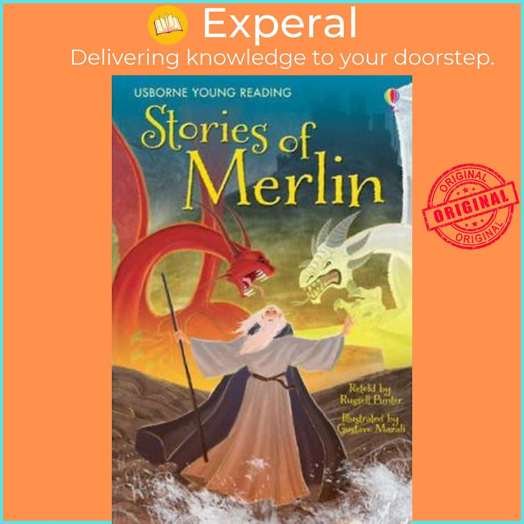 Sách - The Stories of Merlin (Young Reading Series One) by Gustavo Mazali Russell Punter (UK edition, hardcover)