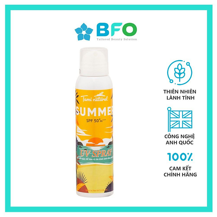 Kem chống nắng nâng tone dạng xịt Summer UV Spray cao cấp SPF 50 PA+++ (Dung tích 180ml)