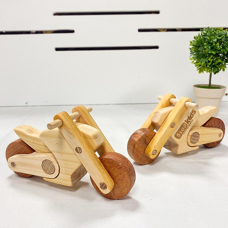 Mô hình xe mô tô gỗ 5Saokids Chính hãng Giá rẻ