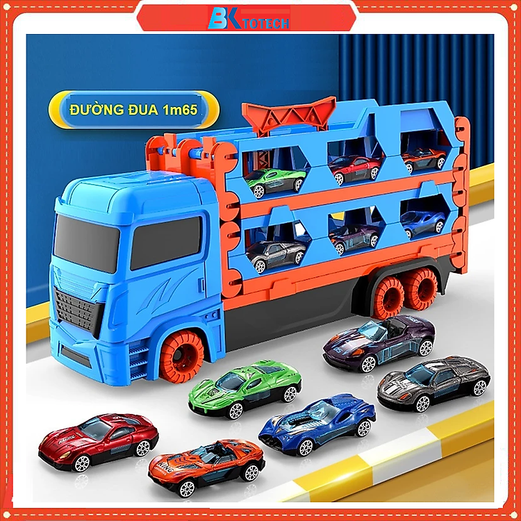 Ô tô đồ chơi BK TOTECH xe tải 3 tầng Chính hãng Giá tốt