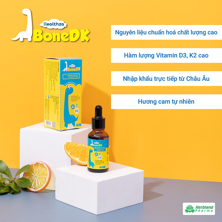 Siro Healthza BoneDK Vitamin D3, K2 30ml Chất lượng Giá tốt - Hình ảnh 2