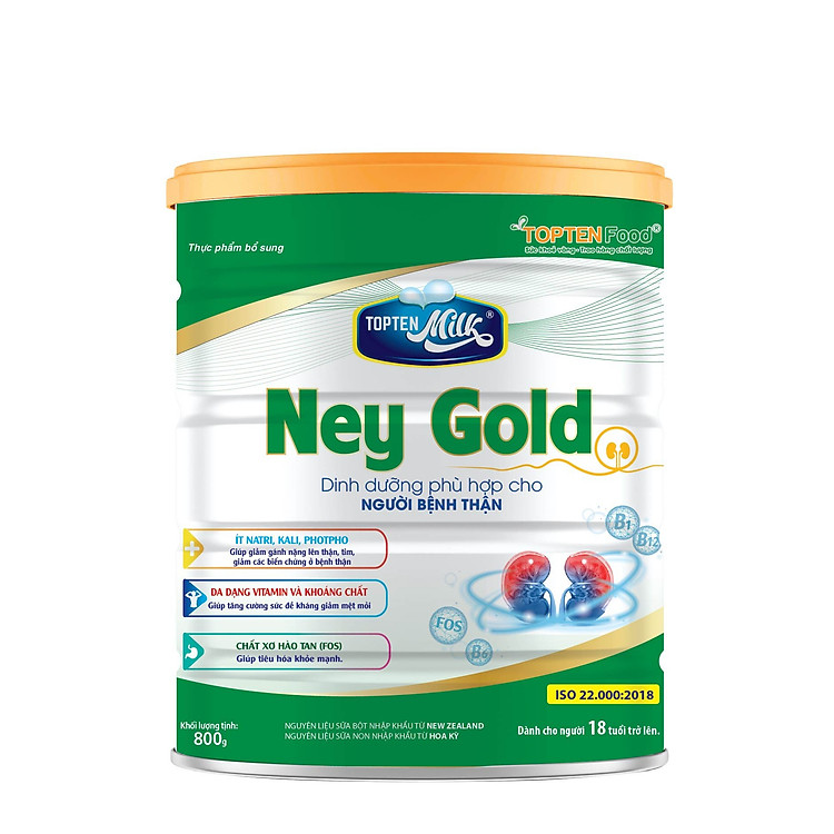 Sữa dinh dưỡng cho người bị thận Ney Gold 400g topten milk