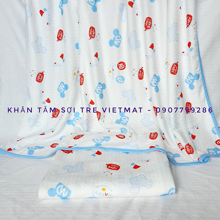 Khăn tắm trẻ em Vietmat Chuột Mickey Chính hãng Giá tốt - Hình ảnh 2