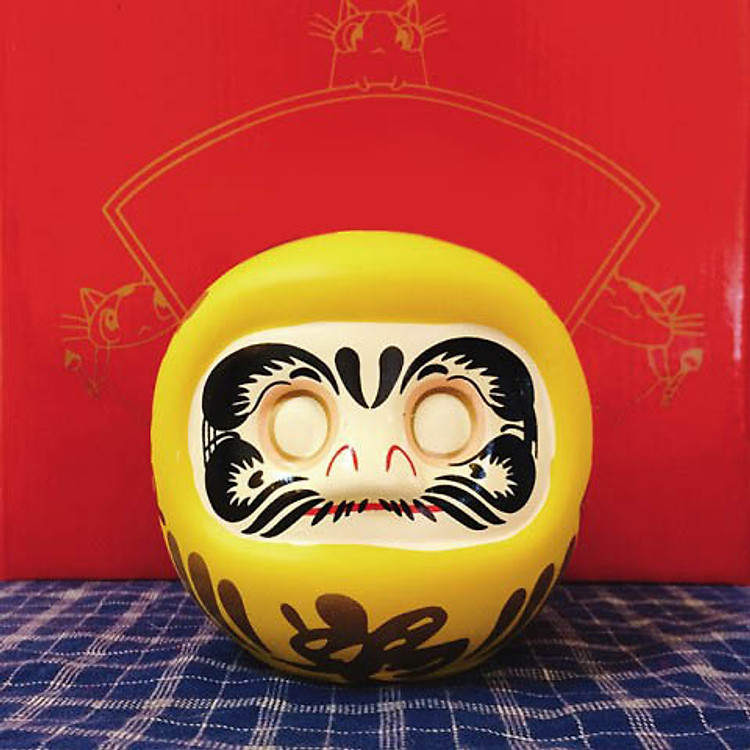 Búp bê Nhật Bản Daruma cầu tài - không tròng 10cm