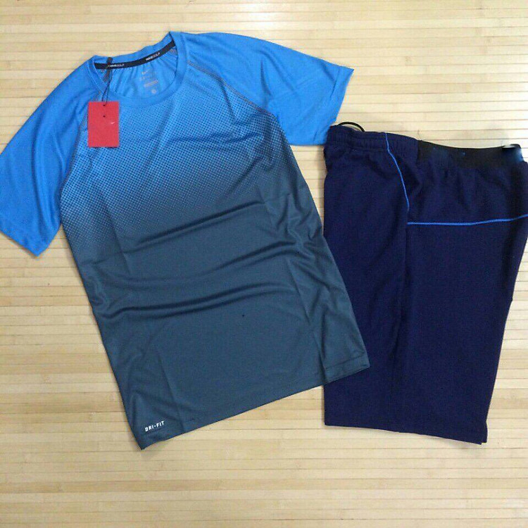 Bộ quần áo thể thao nam phối màu