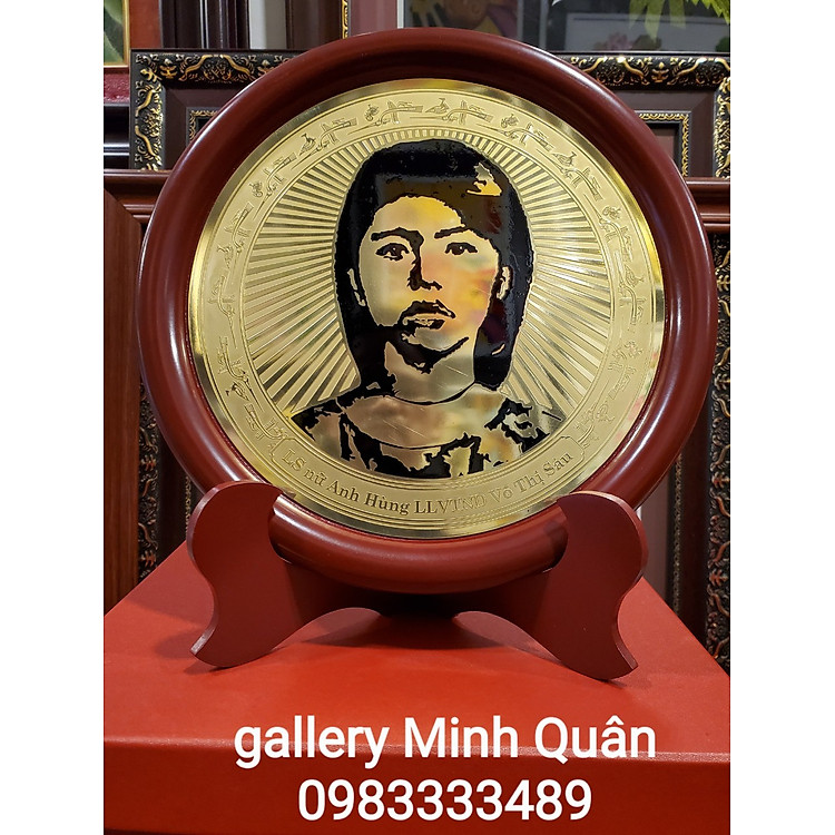 Đĩa quà tặng bày bàn Liệt sĩ Võ Thị Sáu – Mẫu 02