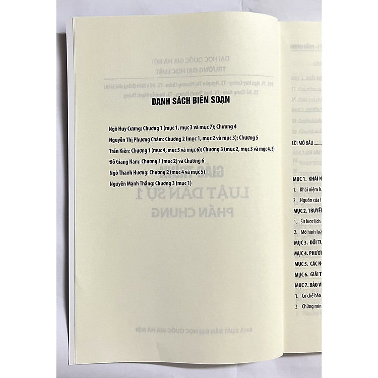 Giáo Trình Luật Dân Sự 1 (Phần Chung) - Ảnh 4