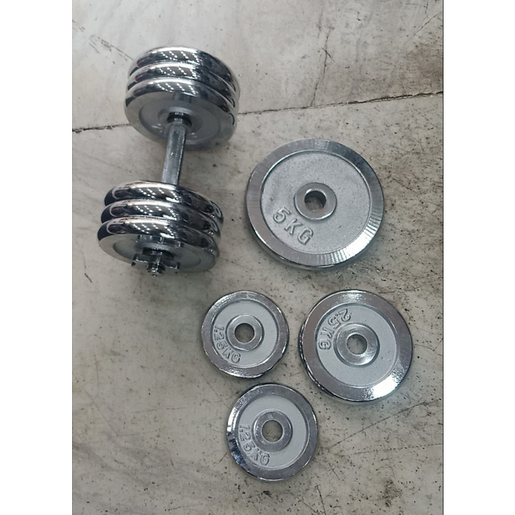 BỘ TẠ ĐĨA SẮT MẠ CROM (2 MIẾNG / BỘ)