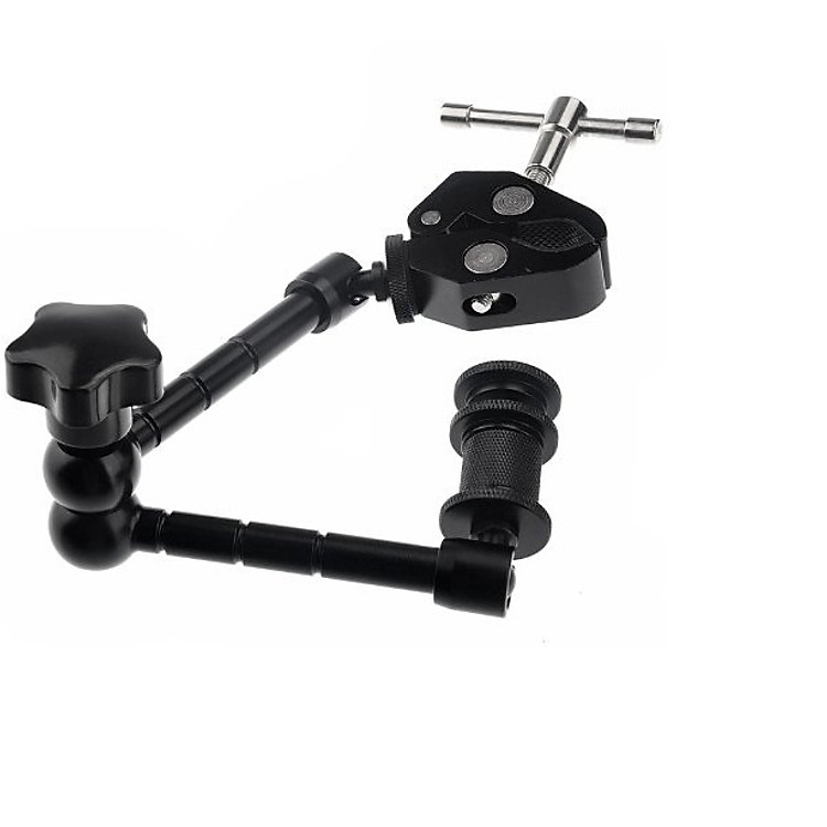 Kẹp cỡ lớn + Khớp nối xoay đa chiều Magic Arm 11″