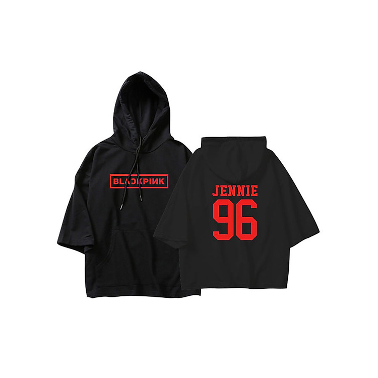 Áo Blackpink hoodie tay lửng có mũ Blink