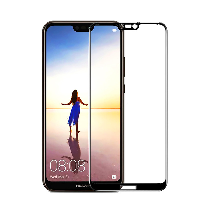 Kính Cường Lực 5D Full Màn Hình Cho Huawei Nova 3e - Màu Đen