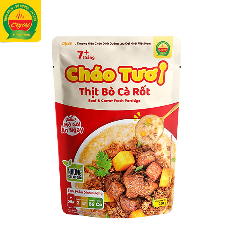 Combo 4 Gói Cháo Tươi Cây Thị Đảm bảo Tiết kiệm - Hình ảnh 3