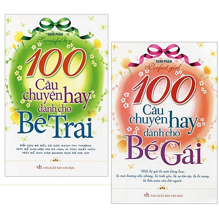 Combo 100 Câu Chuyện Hay Dành Cho Bé Gái + 100 Câu Chuyện Hay Dành Cho Bé Trai (Bộ 2 Cuốn)