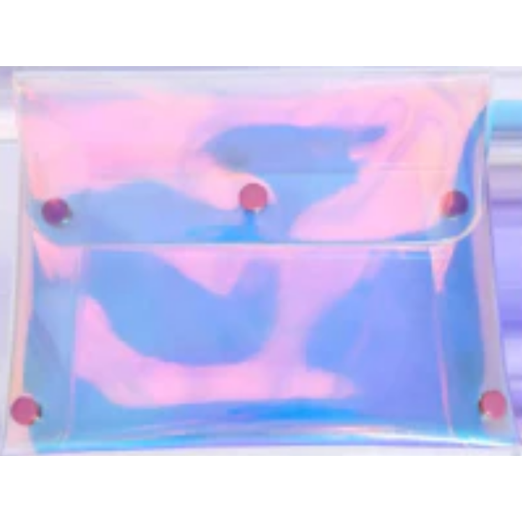 Ví đựng tiền, mỹ phẩm chất liệu PVC trong suốt chống thấm nước đựng đồ trang điểm du lịch