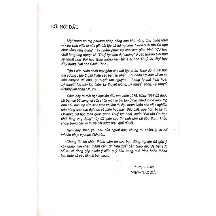 Bài Tập Cơ Học Chất Lỏng Ứng Dụng - Ảnh 2