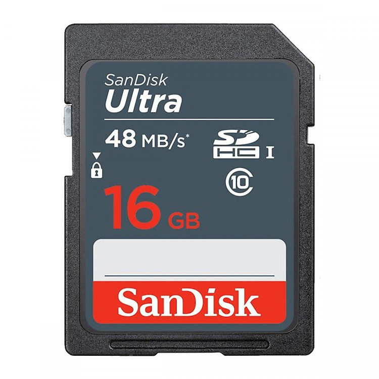 Thẻ nhớ 16GB SDHC C10 Read 48MB/s SanDisk- Hàng nhập khẩu