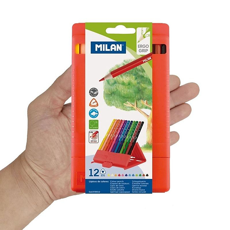 Bút Chì Màu Tam Giác Milan 0729312 (12 chiếc) - Ảnh 4