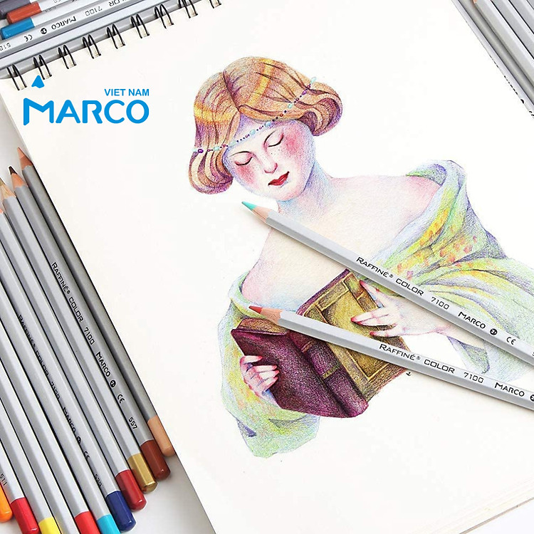 Hộp Bút Chì Màu Marco Raffine 7100 (12 màu) - Ảnh 7