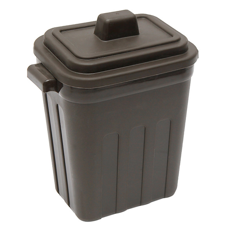 Thùng Rác Có Nắp Yamada Đen 329 Nhật Bản