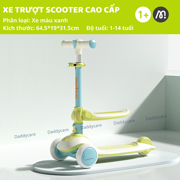 Xe Scooter Mideer Gấp Gọn Cho Bé Chính hãng Tiết kiệm - Hình ảnh 3
