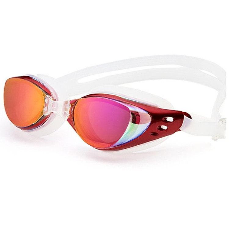 Kính bơi cận 4.0 độ 6200 tráng gương, chống UV - POKI