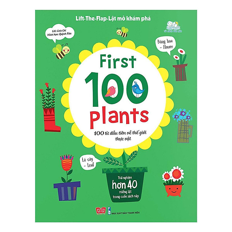 Sách Tương Tác - Lift-The-Flap - First 100 Plants - 100 Từ Đầu Tiên Về Thế Giới Thực Vật - Đinh Tị Books