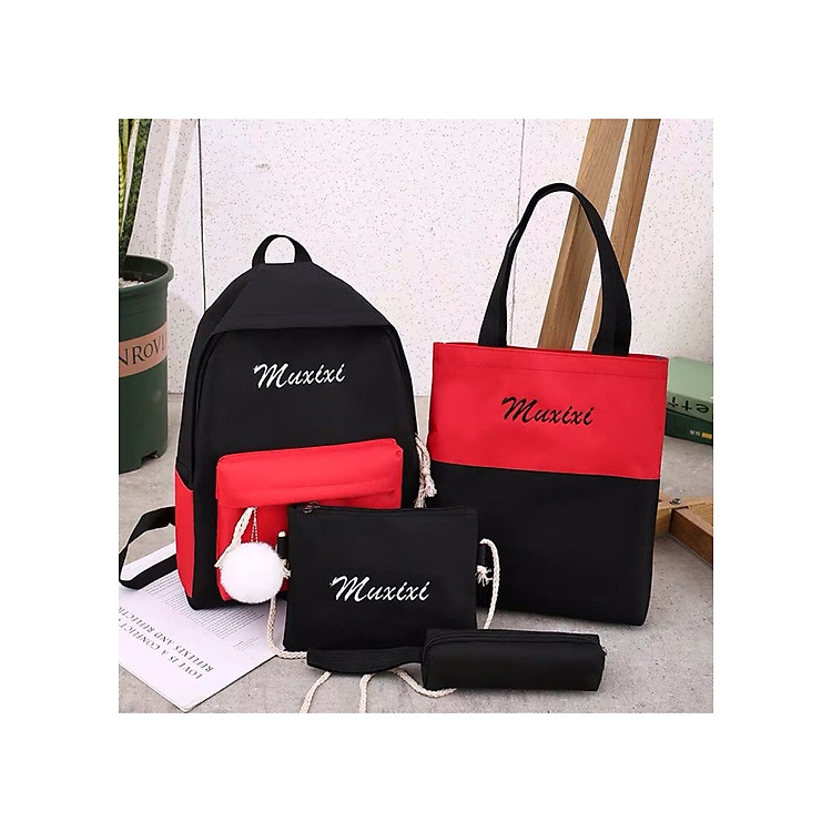 SET 4 món balo túi xách nữ thời trang SET01