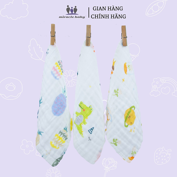 Tìm mua tại Avakids:COMBO Khăn xô 4 lớp Miracle Baby, tràn ngập Khuyến mãi, Ưu đãi