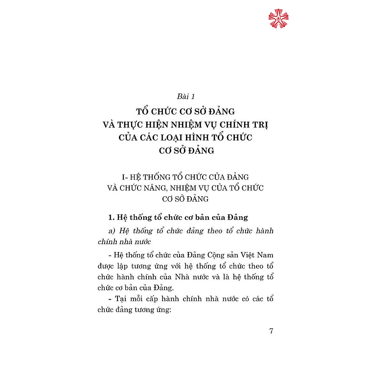 Tài Liệu Bồi Dưỡng Nghiệp Vụ Công Tác Đảng Dành Cho Bí Thư Chi Bộ Và Cấp Ủy Viên Cơ Sở - Ảnh 7