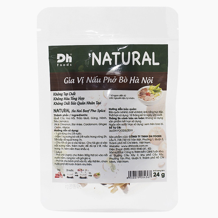 Natural Gia Vị Nấu Phở Bò Hà Nội Dh Foods