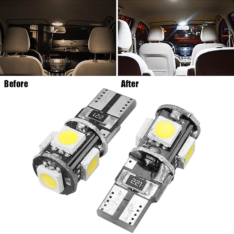 10pcs White Canbus LED Interior Light Bulb Package Kit For VW MK5 GOLF GTI 03-09