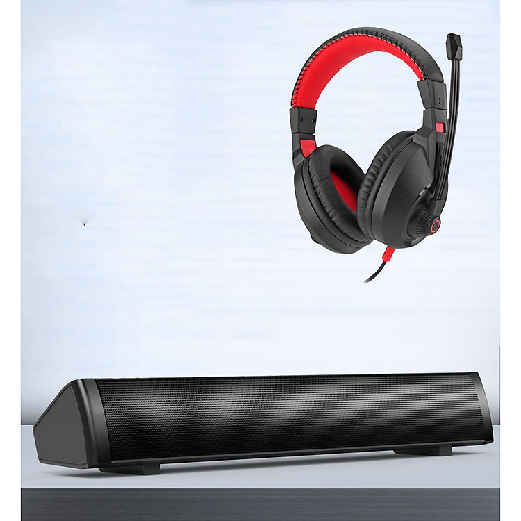 Combo Loa Vi Tính Thông Minh V-189, Hộ Trợ Bluetooth, Kiểu Dáng Sang Trọng Cao Cấp + Tặng Tai Nghe Chụp Tai Chuyên Game Cao Cấp