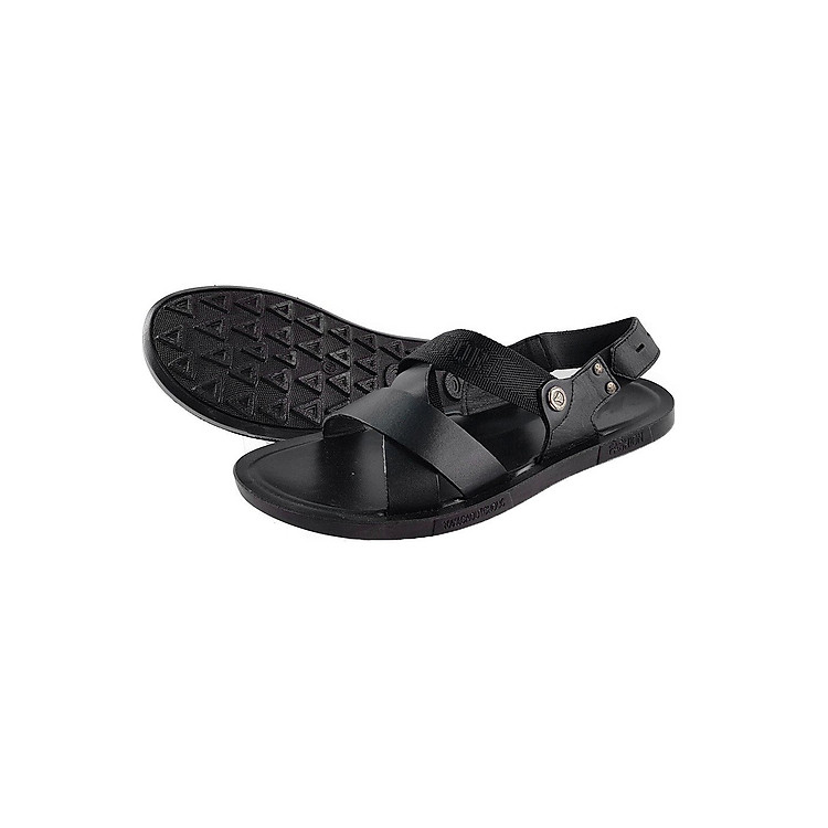 DÉP QUAI HẬU NAM GIÀY SANDAL NAM DA BÒ THẬT DE0116
