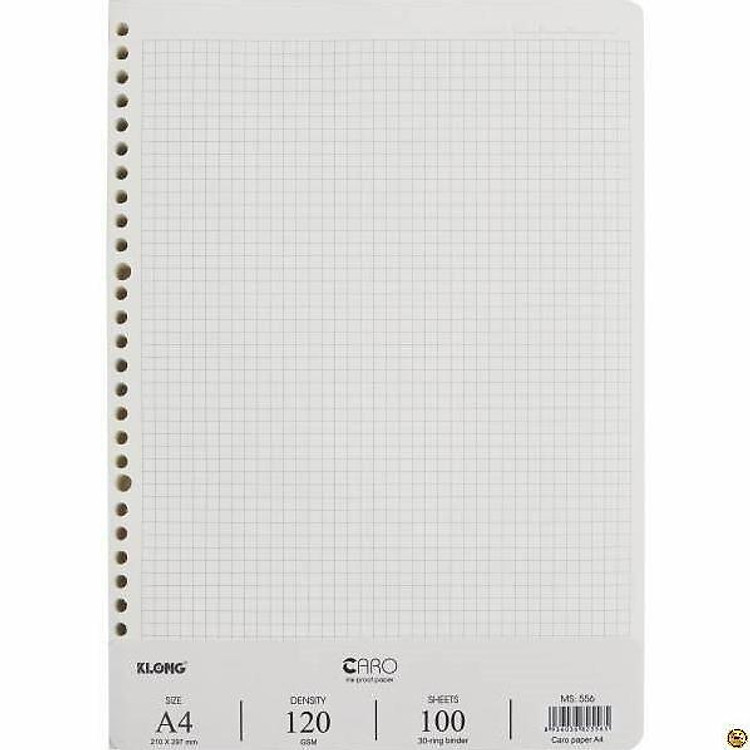 Ruột Sổ Caro Klong A4 (100 tờ) - Ảnh 2