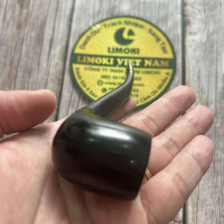 Tẩu Thuốc Sừng Trâu Đen Cổ Điển - Ảnh 3