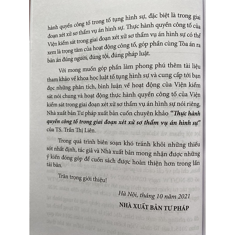 Thực Hành Quyền Công Tố Trong Giai Đoạn Xét Xử Sơ Thẩm Vụ Án Hình Sự - Ảnh 6