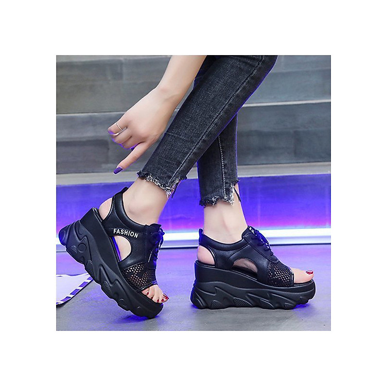 Dép Sandal Thắt Dây Đế Cao 9CM