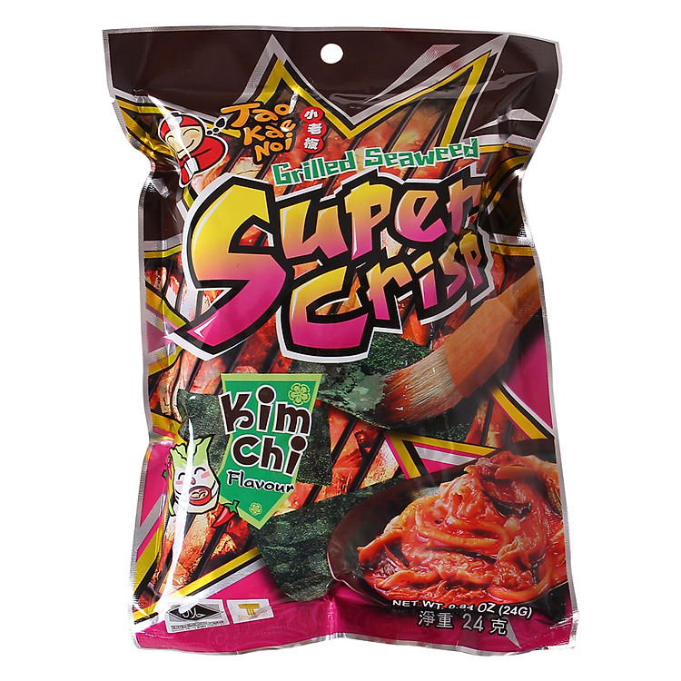 Snack rong biển Tao Kae Noi Super Crisp vị Kim chi 24g