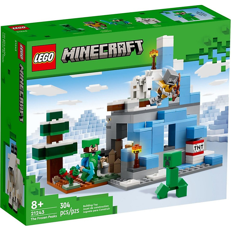 LEGO Minecraft 21243 – Đỉnh Núi Băng Chính hãng Giá tốt