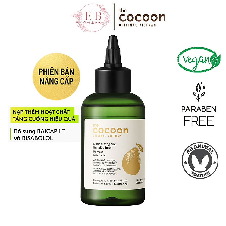 Nước dưỡng tóc tinh dầu bưởi (Pomelo hair tonic) Cocoon 140ml - 310ml