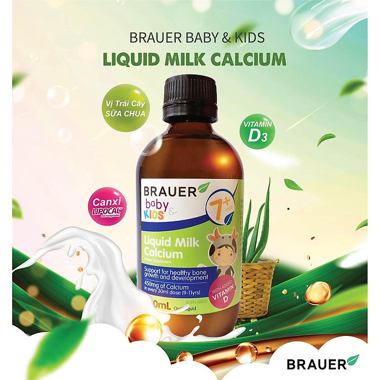 Canxi và Vitamin D cho bé Brauer 200ml Tin cậy Giá rẻ - Hình ảnh 3