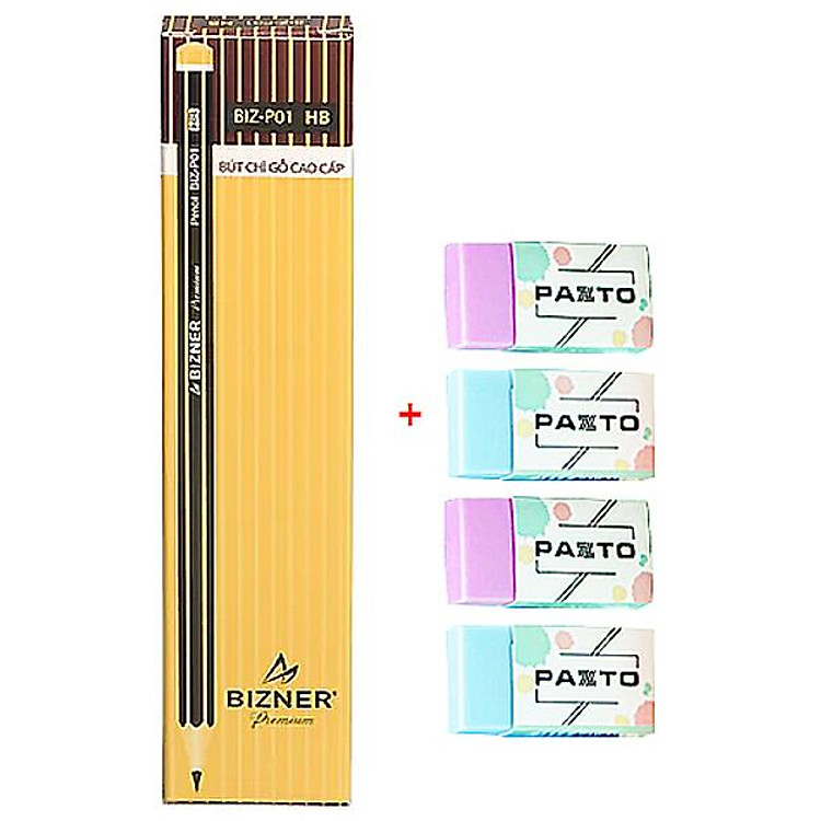 Bút Chì Gỗ HB Bizner BIZ-P01 (Hộp 10 chiếc)