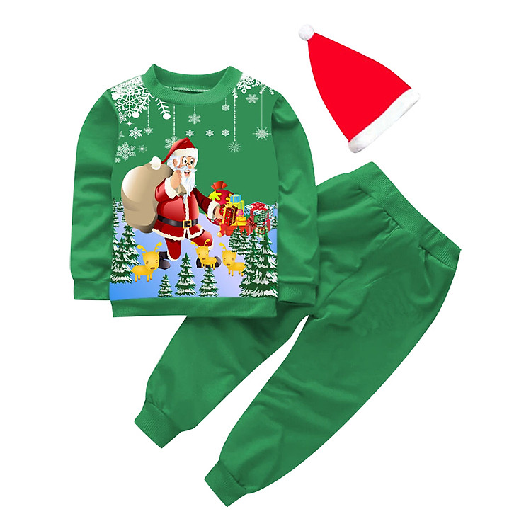 Bộ Bé Trai Bonchop Noel BBT-130145652B - Tặng Kèm Nón